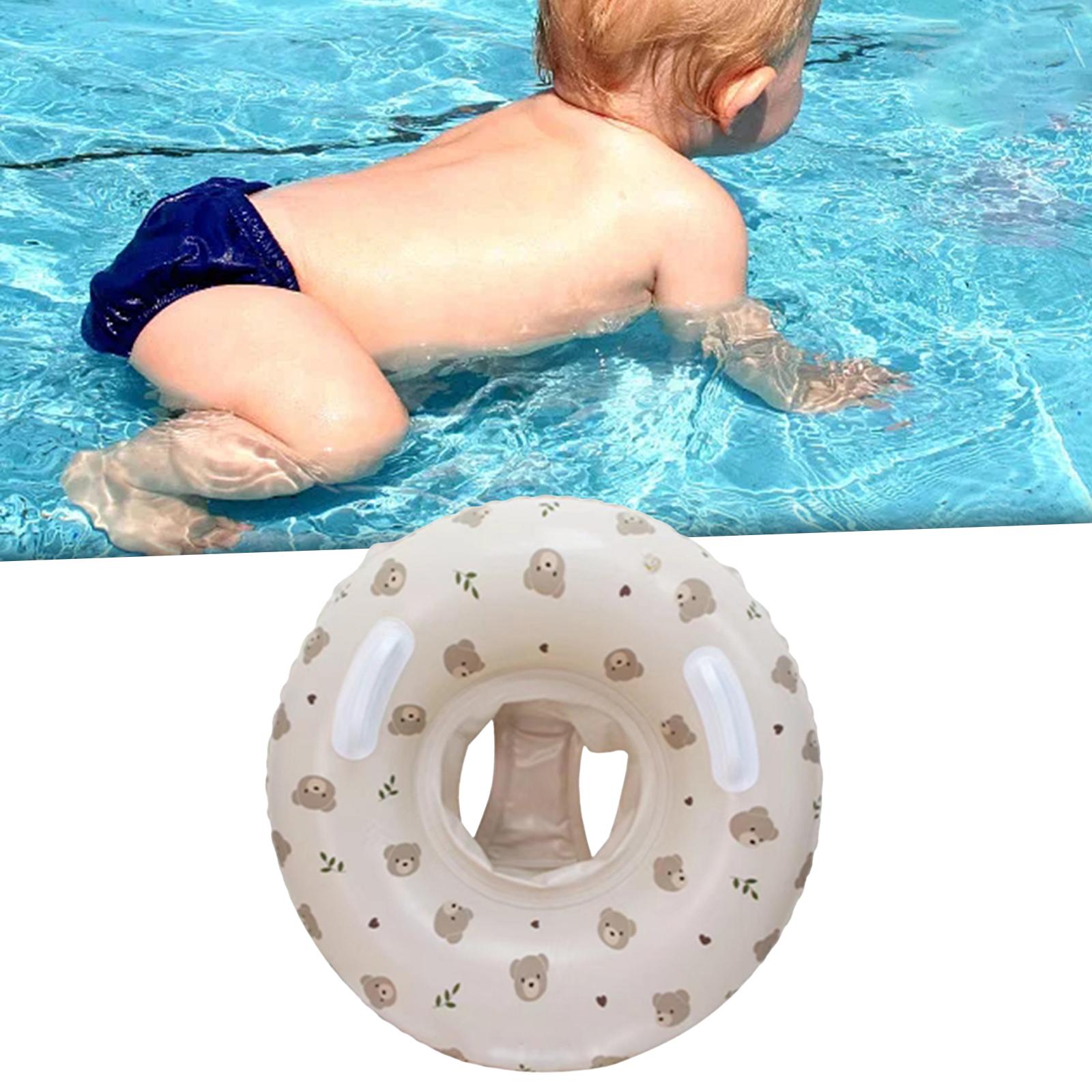 Infant Pool Float Swimming Trainer Inflatable Thicken Baby Pool Float Bear Sitting Ring