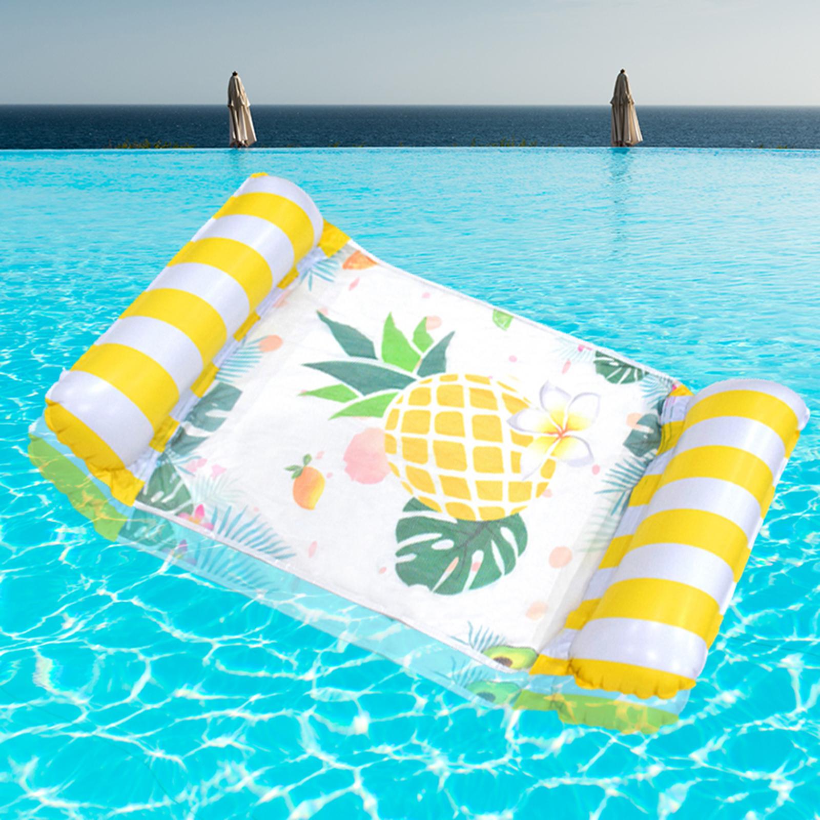 Inflatable Hammock Water Water Toy Travel Drifting Water Hammock Yellow