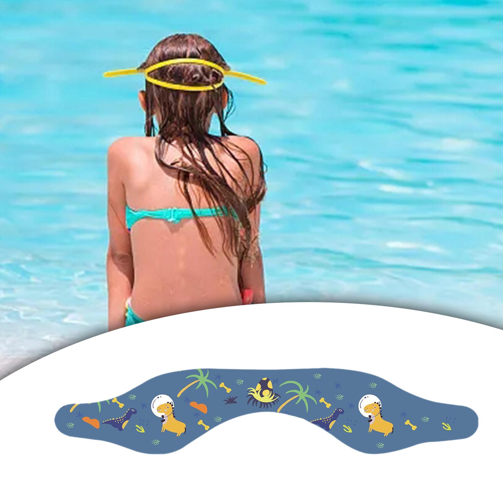 Swimmers Headband Ear Bands Hair Guard Cute Cartoon Skin Friendly Style A