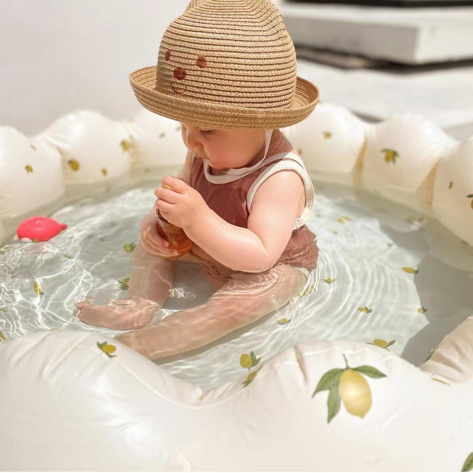 Baby Paddling Pool Soft Petal Inflatable Baby Pool for Backyard Party Garden