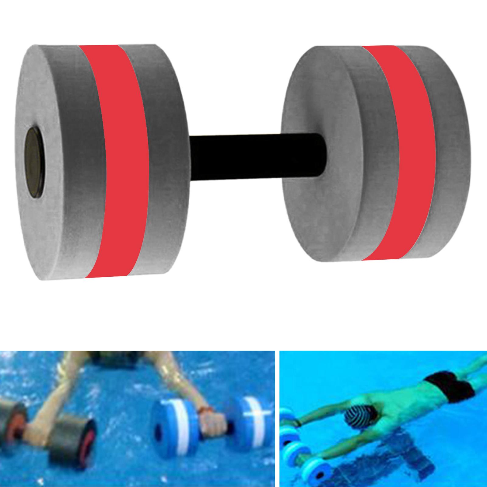 Aquatic Dumbbell Water Dumbells Aquatic Barbell Float Men Women Swim Barbell Gray