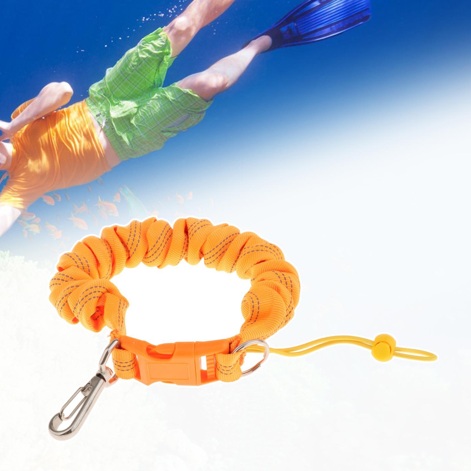 Diving Camera Lanyard with Quick Release Buckle Durable Scuba Diving Lanyard orange
