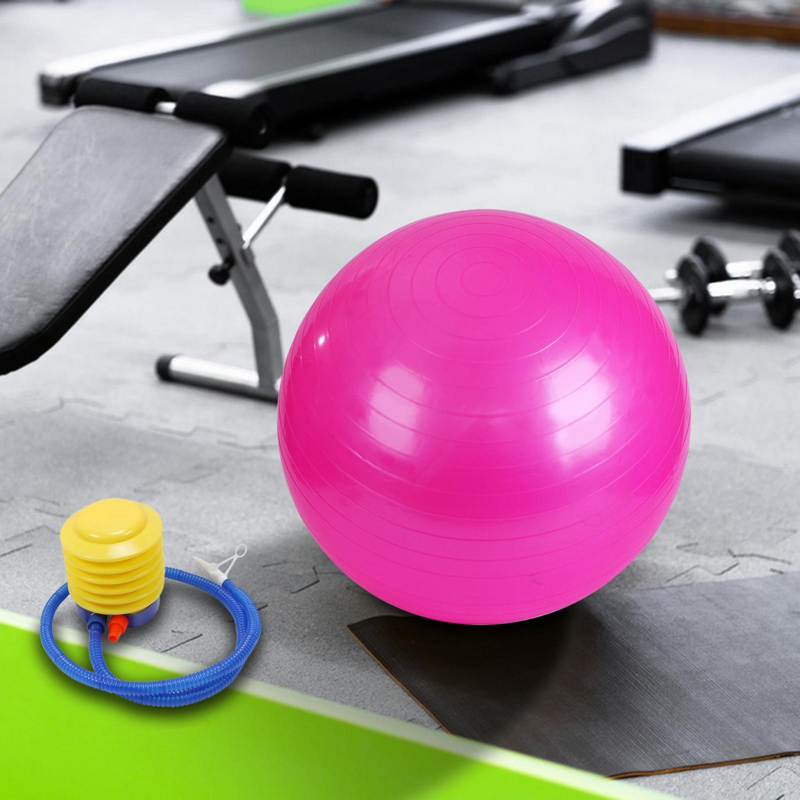 Balance Ball Heavy Duty Anti Burst Yoga Core Ball for Home Woman Competition 65cm Pink