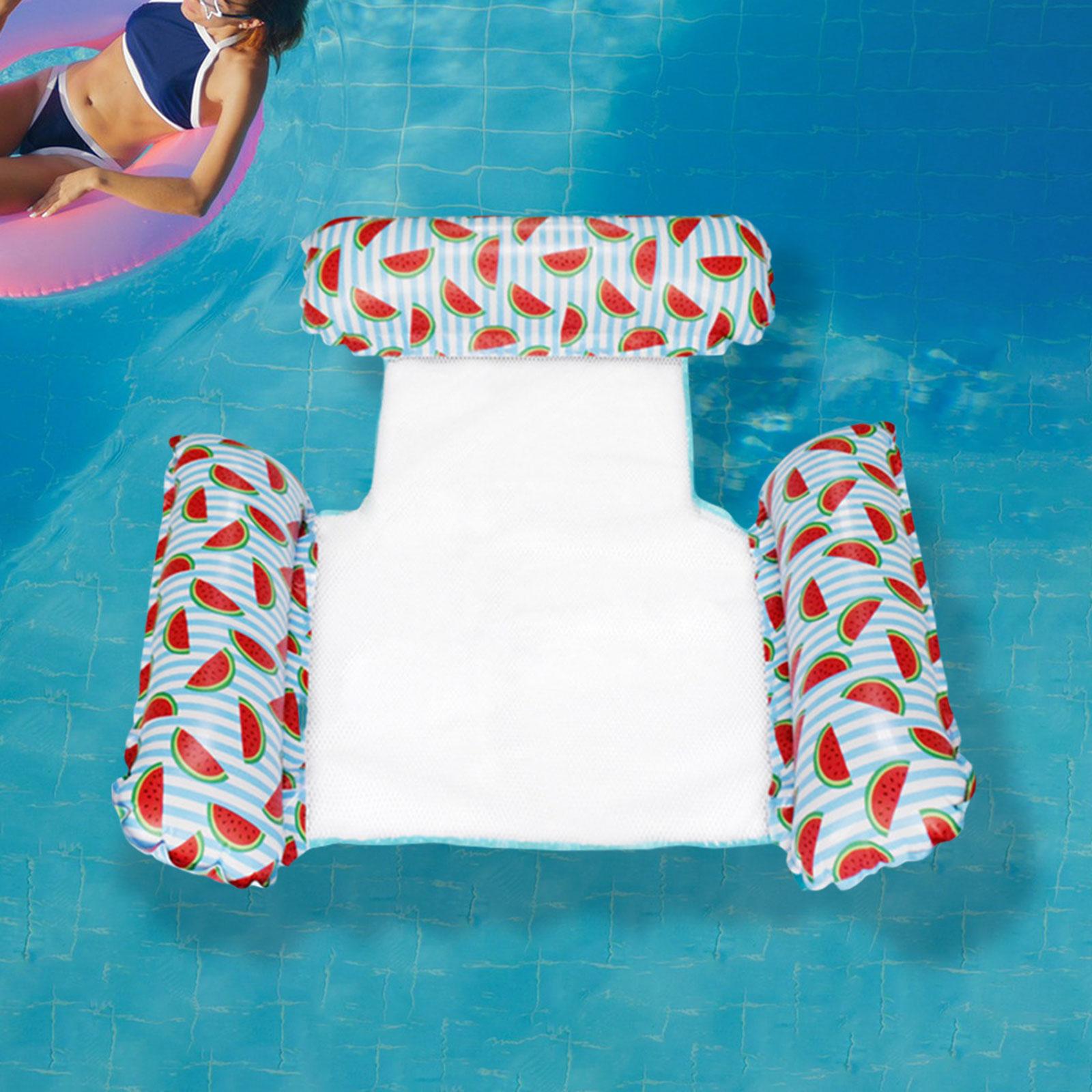 Inflatable Pool Float Bed Inflatable Floating Chair for Swimming Pool Travel Watermelon