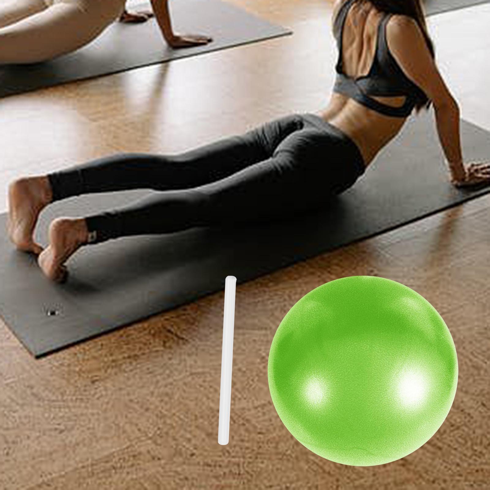 Small Pilates Ball Heavy Duty Workout Ball for Home Gym Balance Green