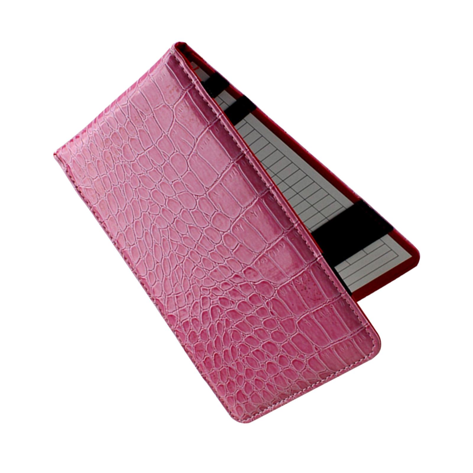 PU Leather Golf Scorecard Holder Pink