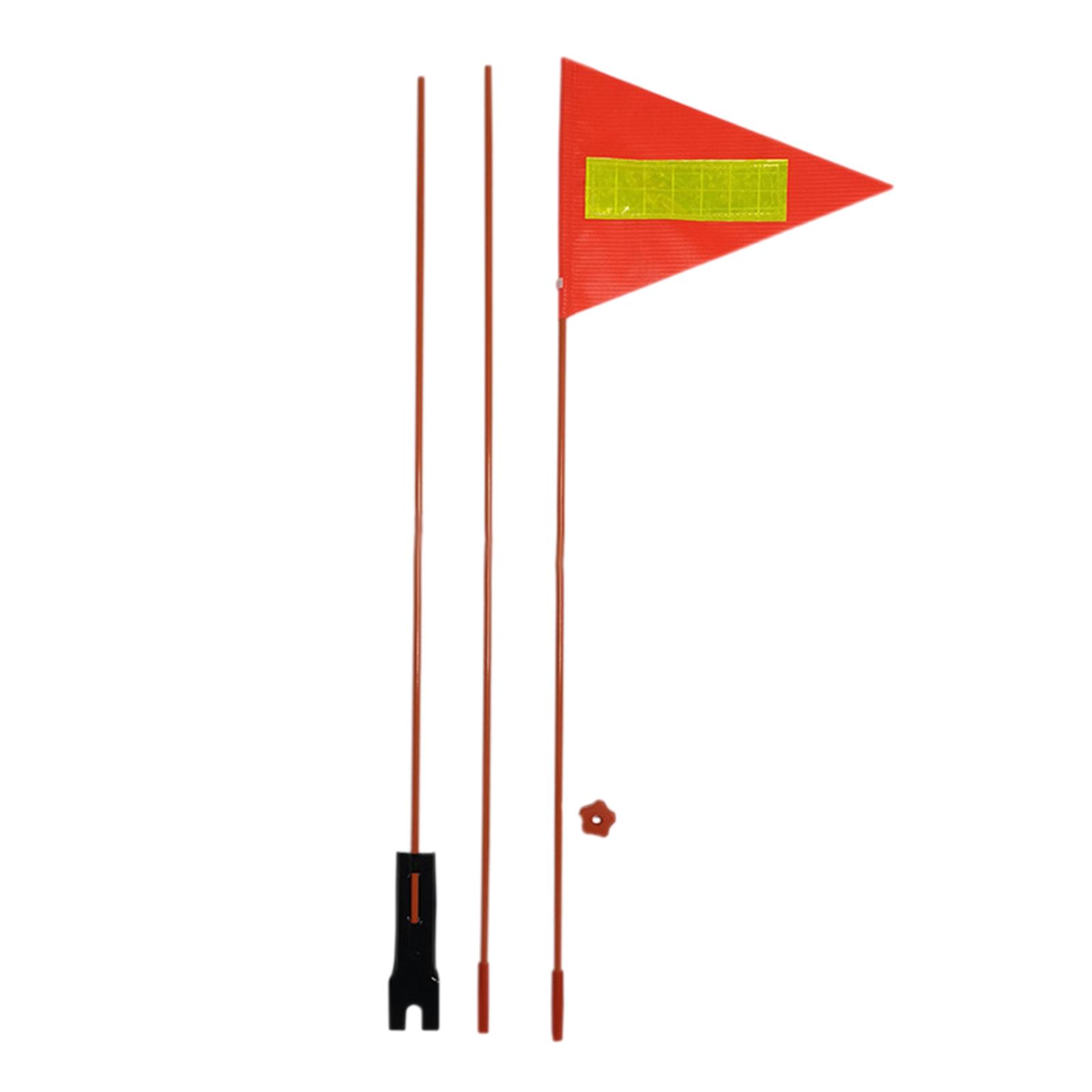 Bike Safety Flag Waterproof Safety Warning for Riding Mountain Bike Vehicle