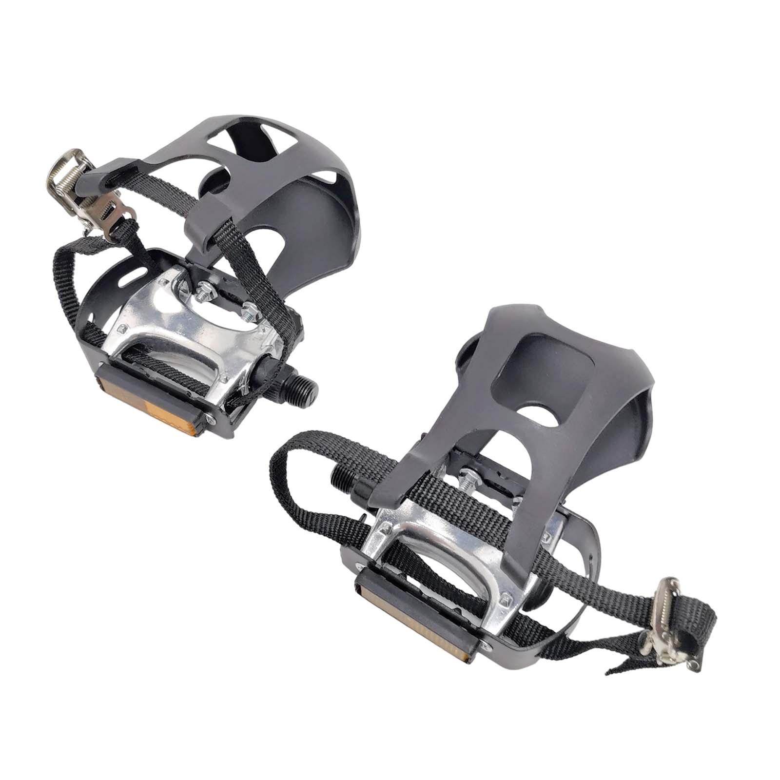 Bike Pedals with Toe Clips