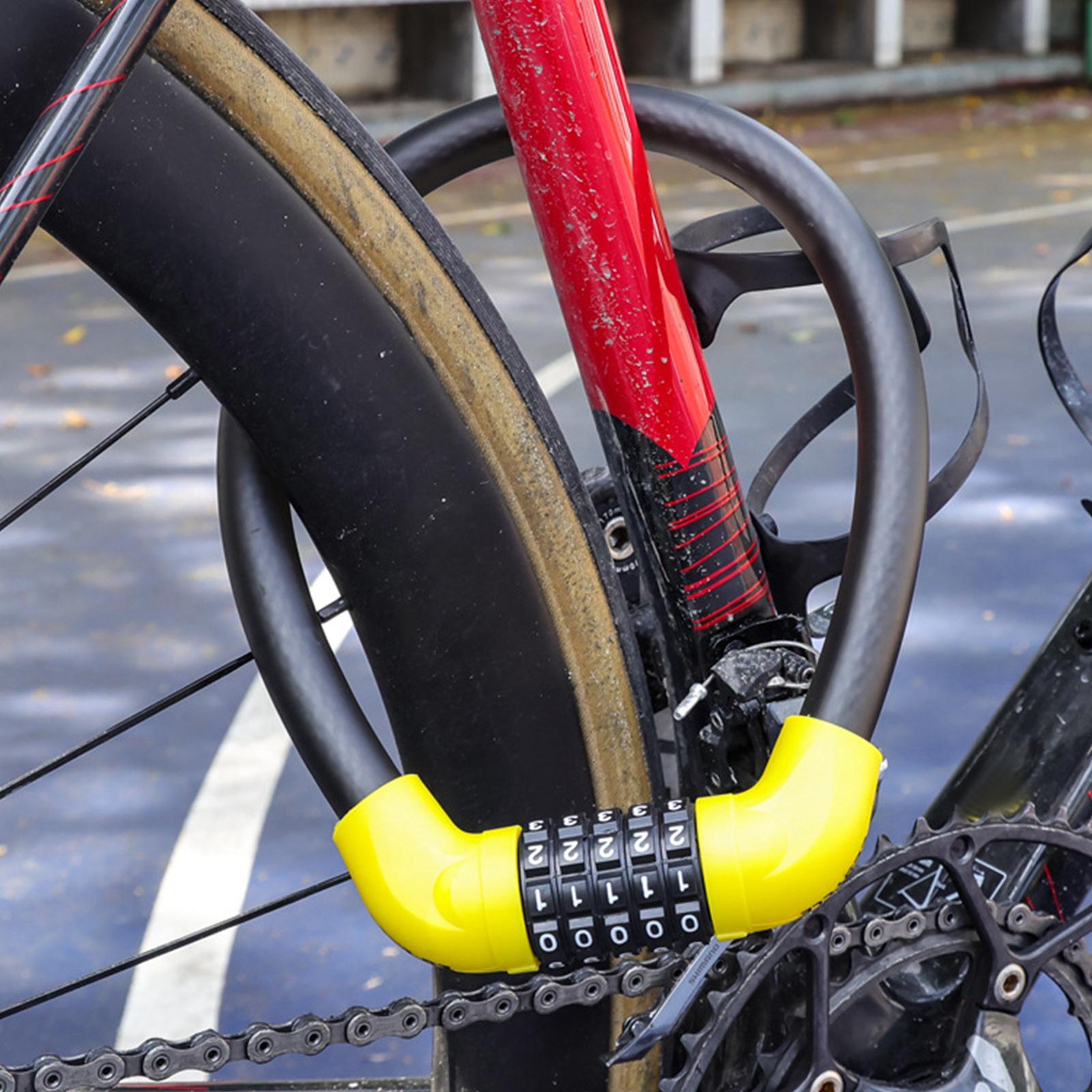 5 Digit Combination Bike Lock Cable Road Bicycles Durable Biking Accessories