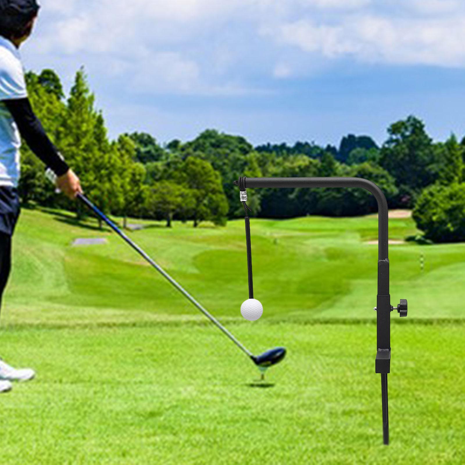 Golf Swing Trainer Height Adjustable Metal Beginner Golf Accessories 1 Piece