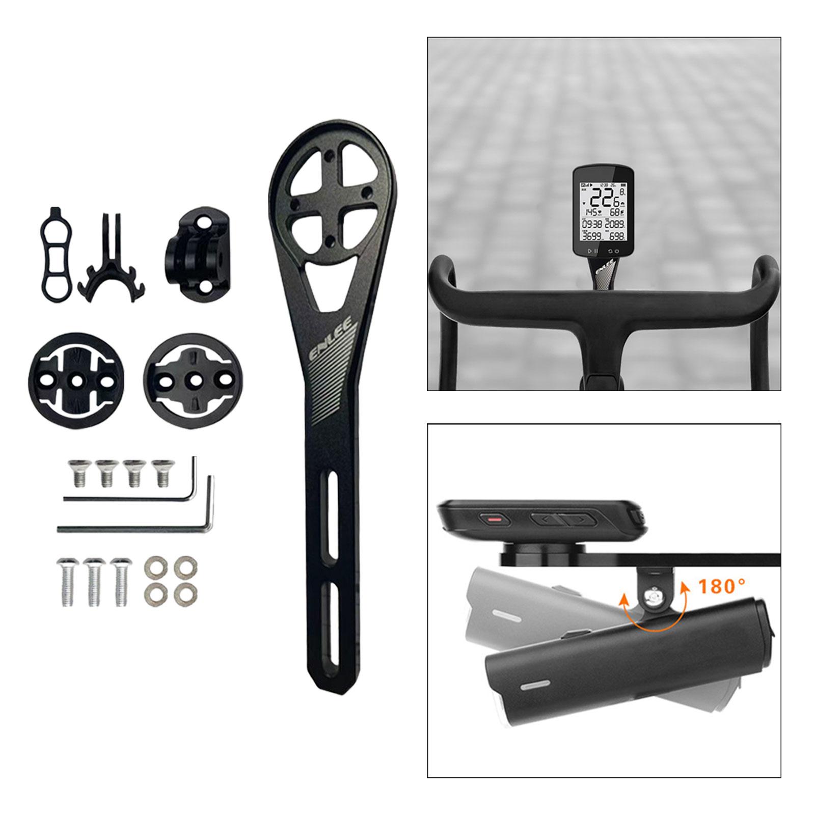Out Front Bike Computer Mount Speedometer Mount Bicycle Stem Handlebar Mount Black
