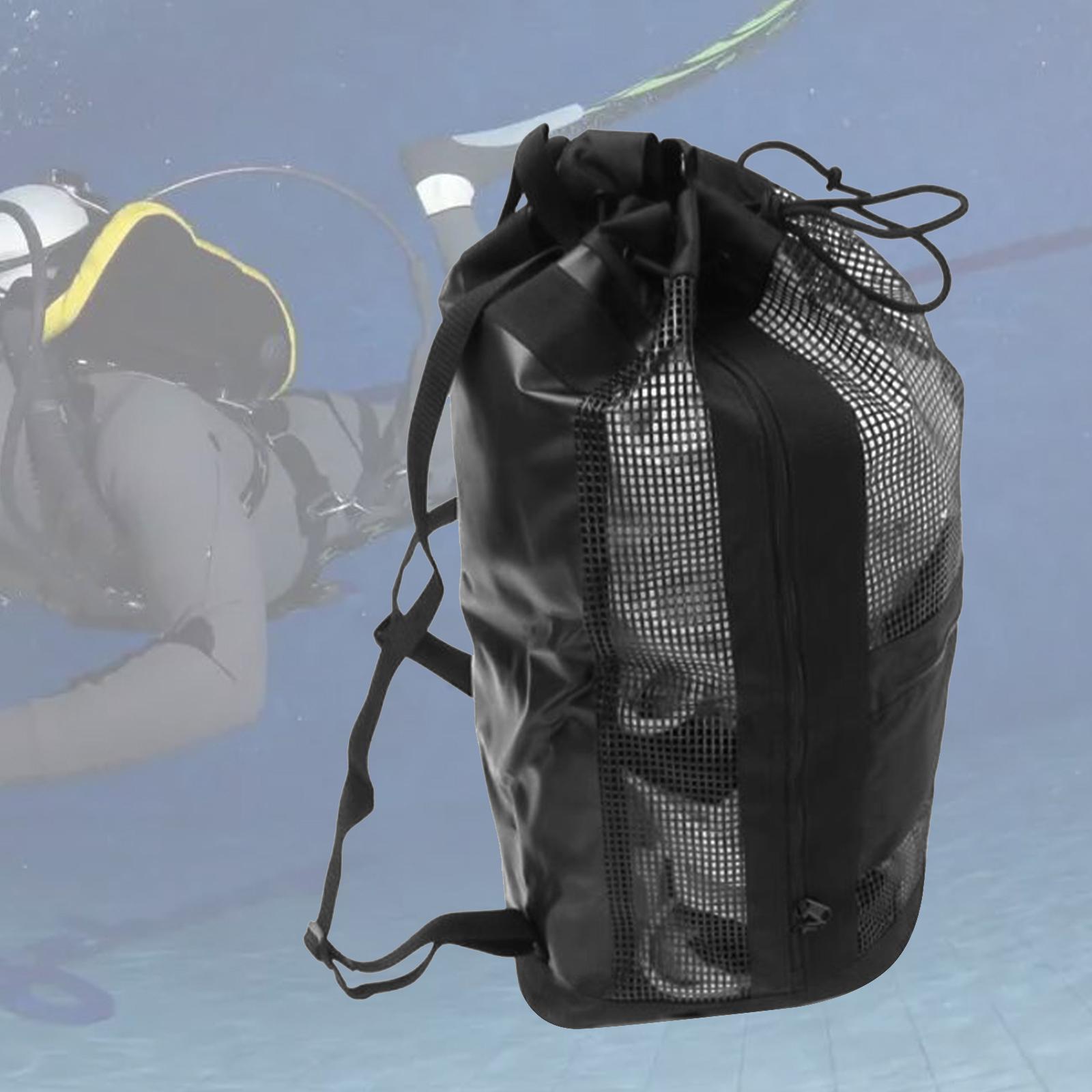 Scuba Diving Mesh Backpack Snorkeling Backpack for Swimming Boating Kayaking