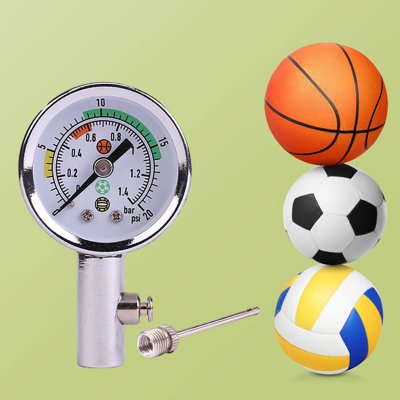 Ball Pressure Gauge Lightweight Mini Measuring for Football Rugby Volleyball without cover