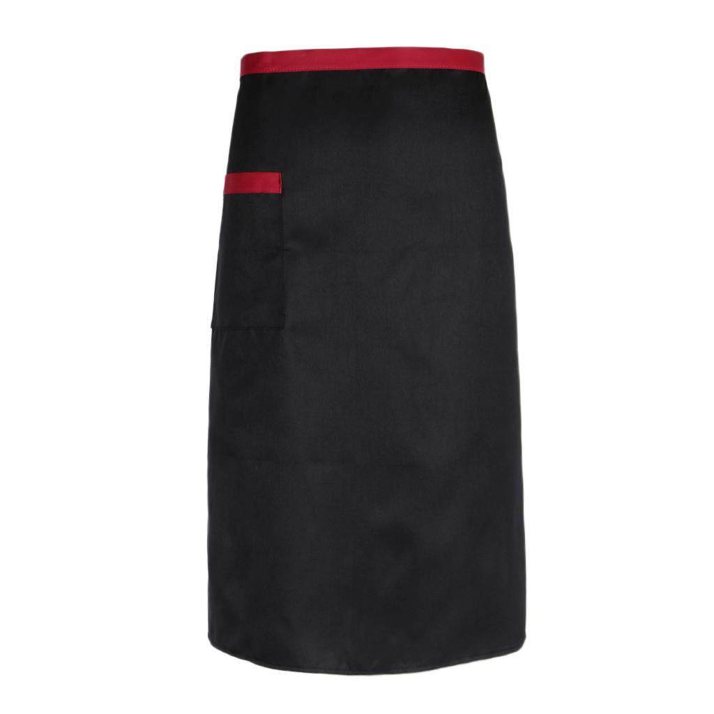 Kitchen Apron Half Waist Black