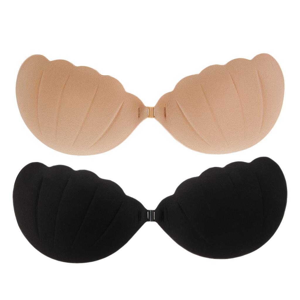 LYUMO - LYUMO Thick Padded Strapless Backless Push Up Silicon Adhesive Invisible Nude Bra 