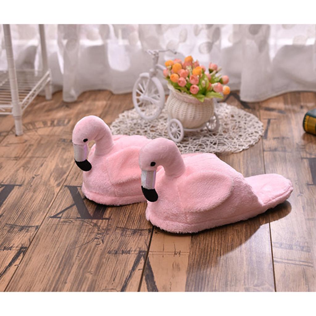 Flamingo Plush Slippers