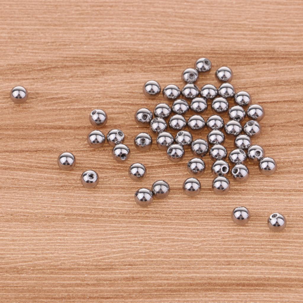50PCS Stainless Steel Piercing Jewelry Replacement Ball 1.2 x 3mm