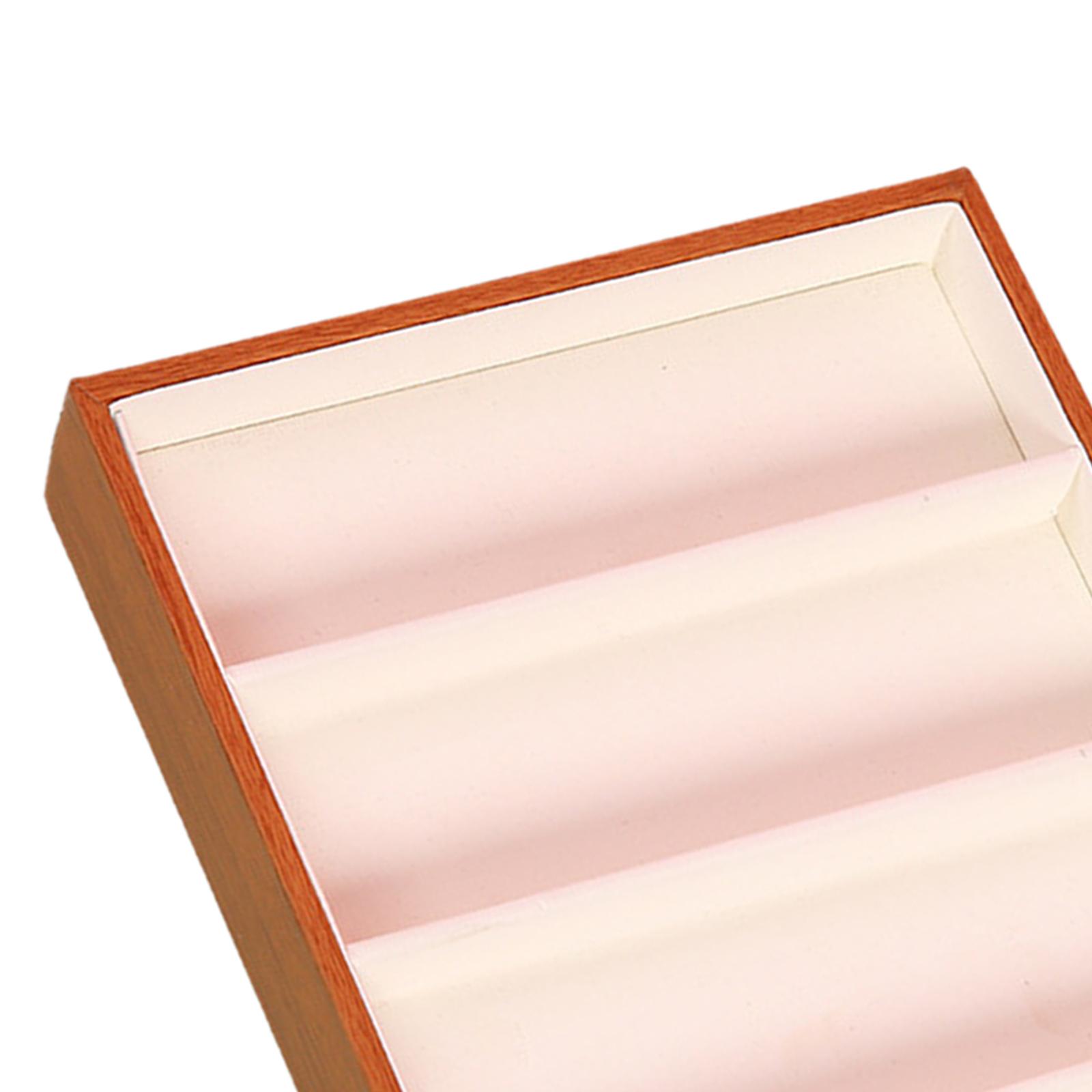 2xGlasses Organizer Tray Display Box Glasses Holder Organizer 4 Grid Stackable