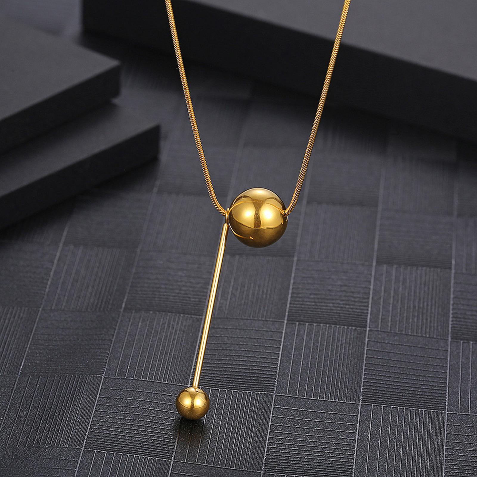 Ball Pendant Necklace Gifts Unique for Daily Wear Girlfriend Women Girls