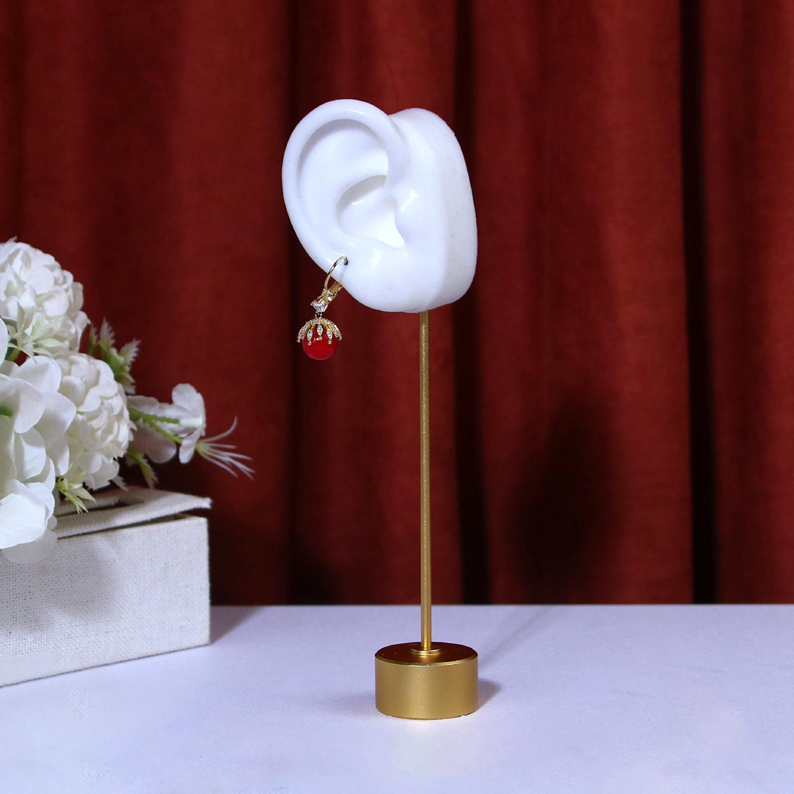 Earring Display Stand Silicone Ear Shape Ear Stud  Organizer Right Ear