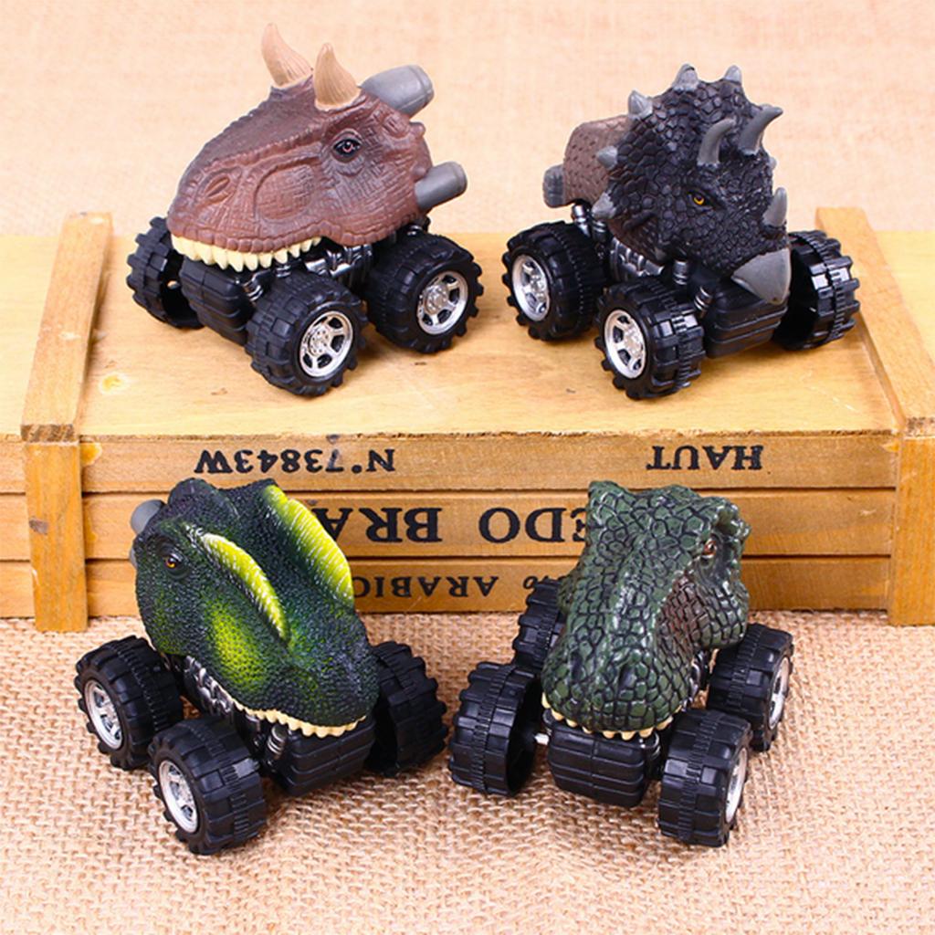 5 Options Vivid Animal Dinosaurs Figures Pull Back Cars Jurassic Toys Kids Gifts
