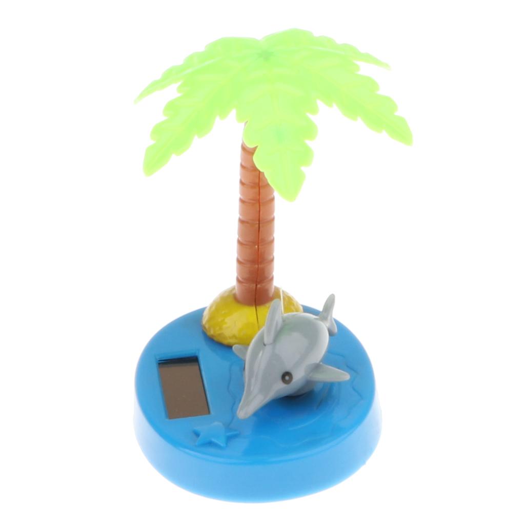 Kokospalme auf einer Insel Solarbetriebene Wackelfigur 