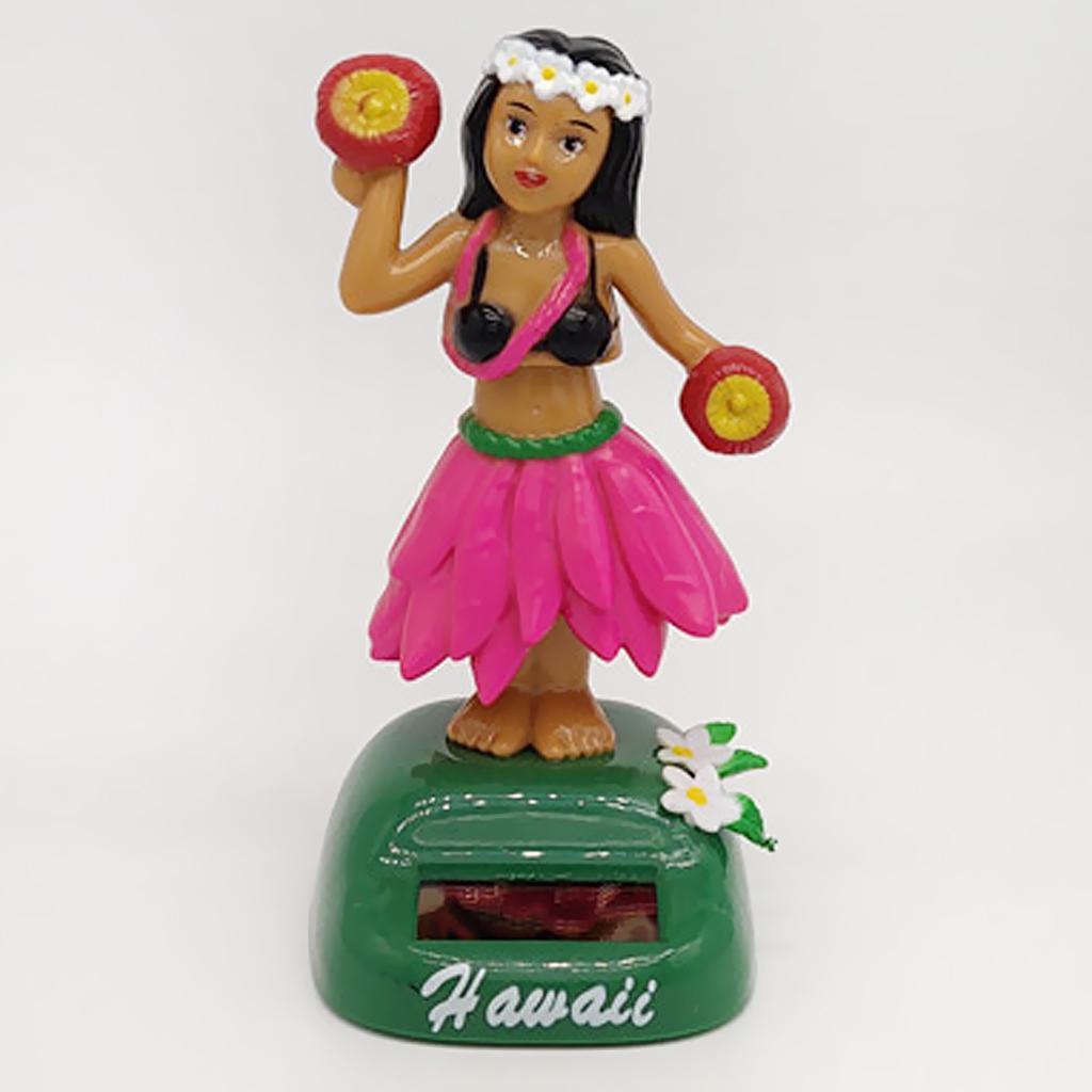 Hawaiian Hula Girl Solar Dancing Doll Dancer Toy Collectable Car Dashboard  Decor