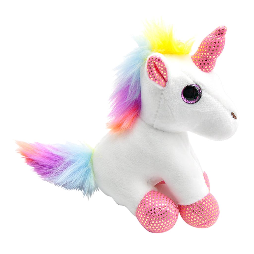  Cute  Unicorn  Plush Stuffed Keychain Keyring for Girls 