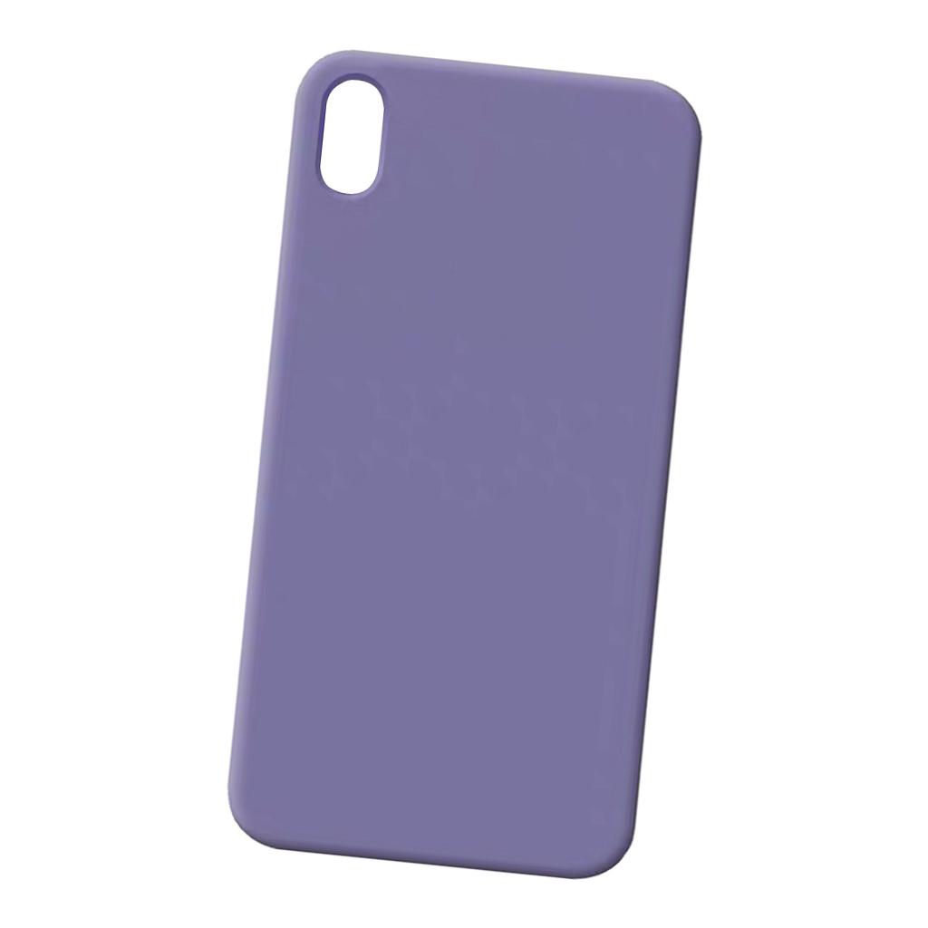 Liquid Silicone Anti-fall Phone Case For iPhone Lilac Purple iPhoneXR