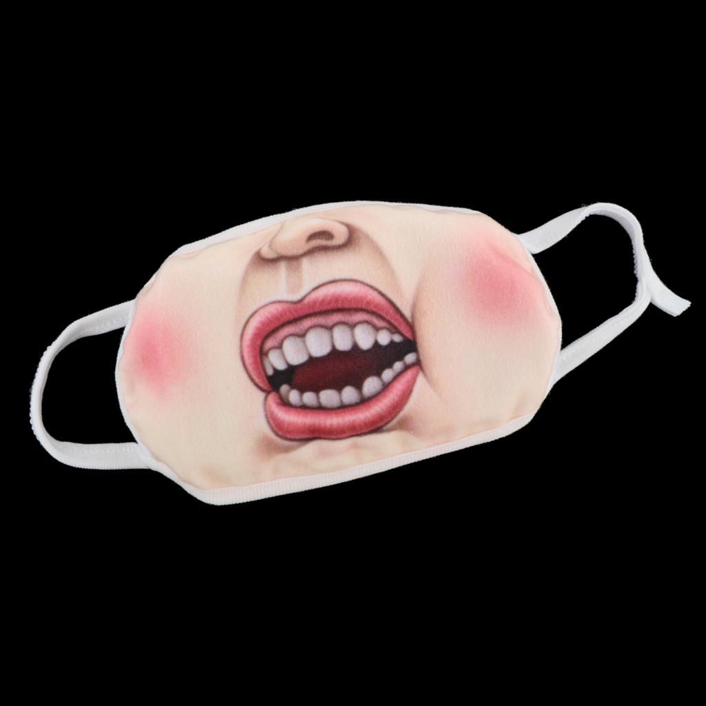 funny mouth cover 1pc for kids adult D