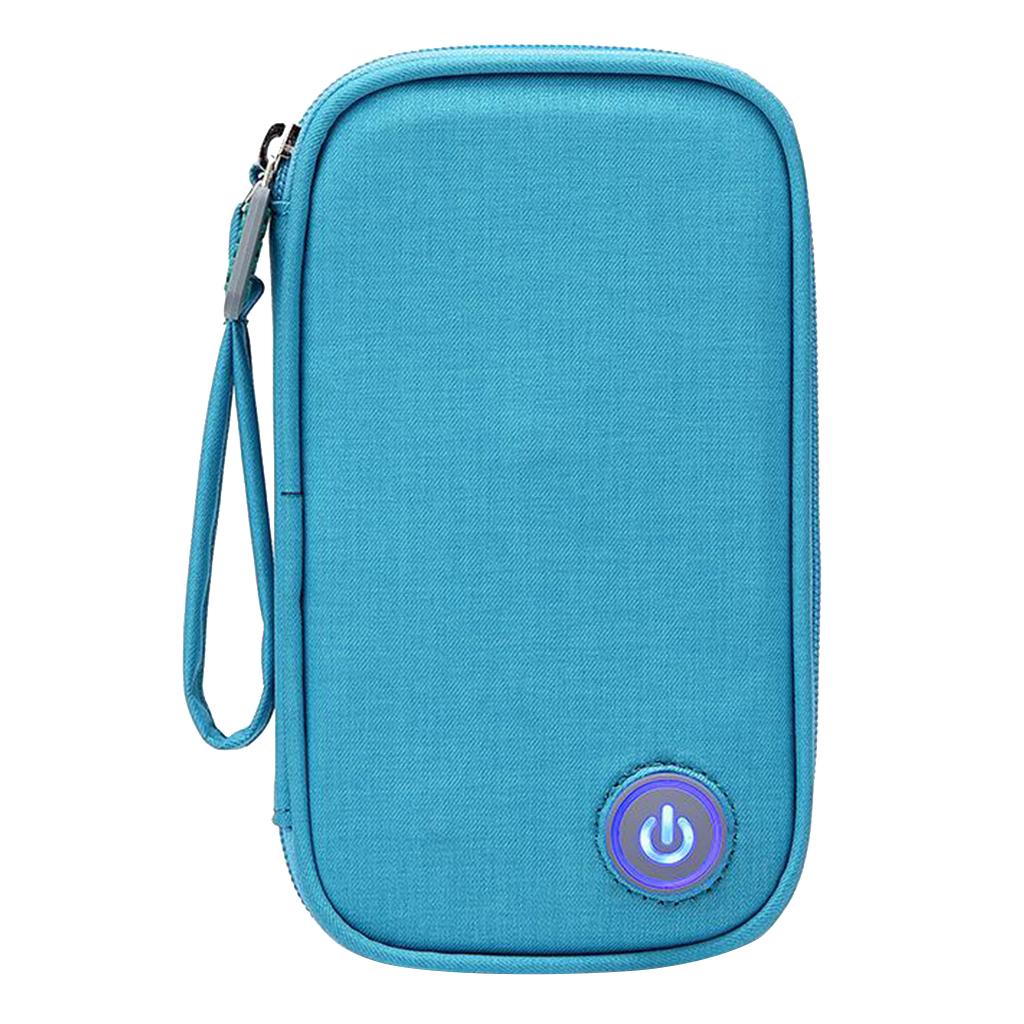 UV LED Sterilizer Disinfection Bag Nail Tools Makeup Disinfector Blue