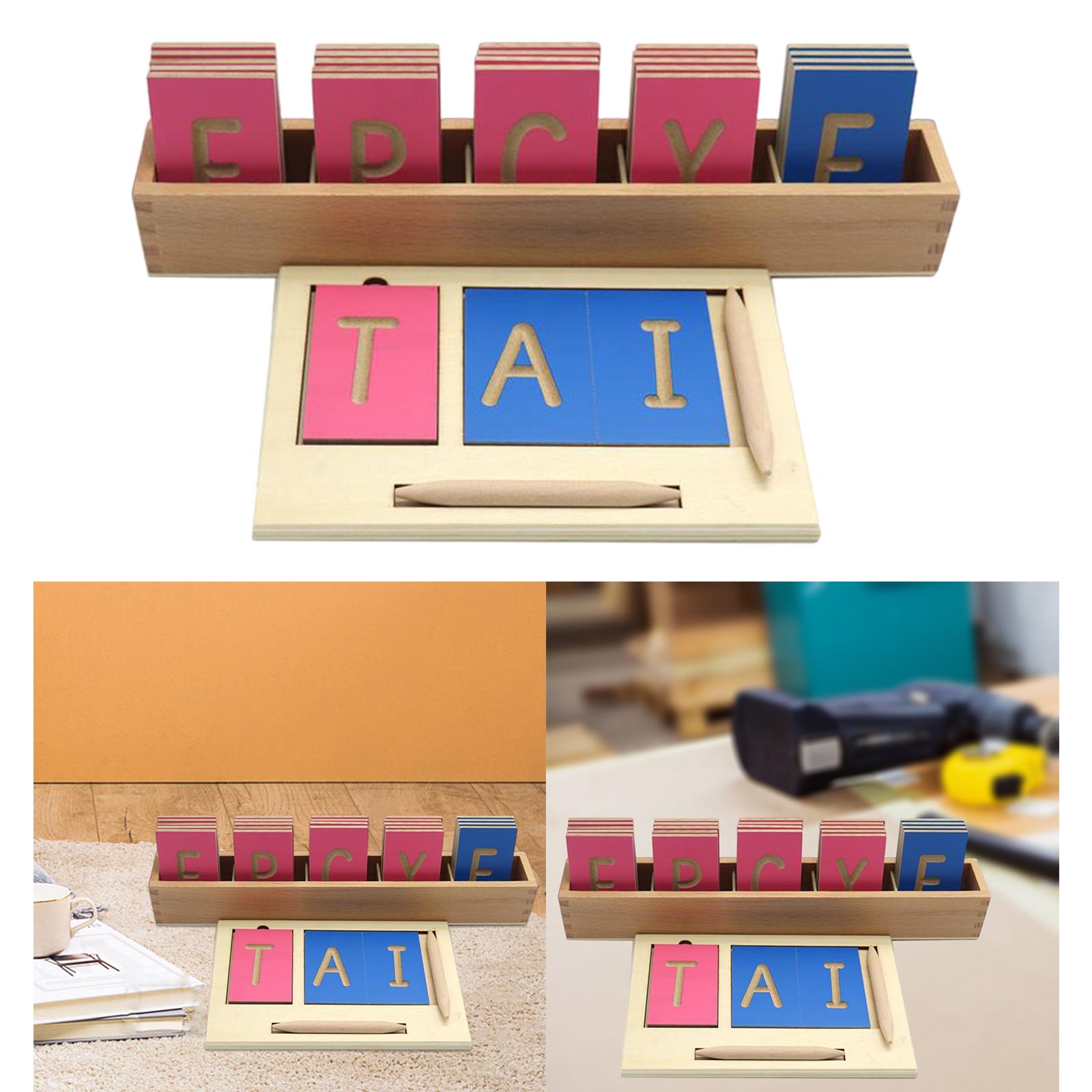 Tracing Board Toddlers Writing Learning Educational Toy Upper Alphabet