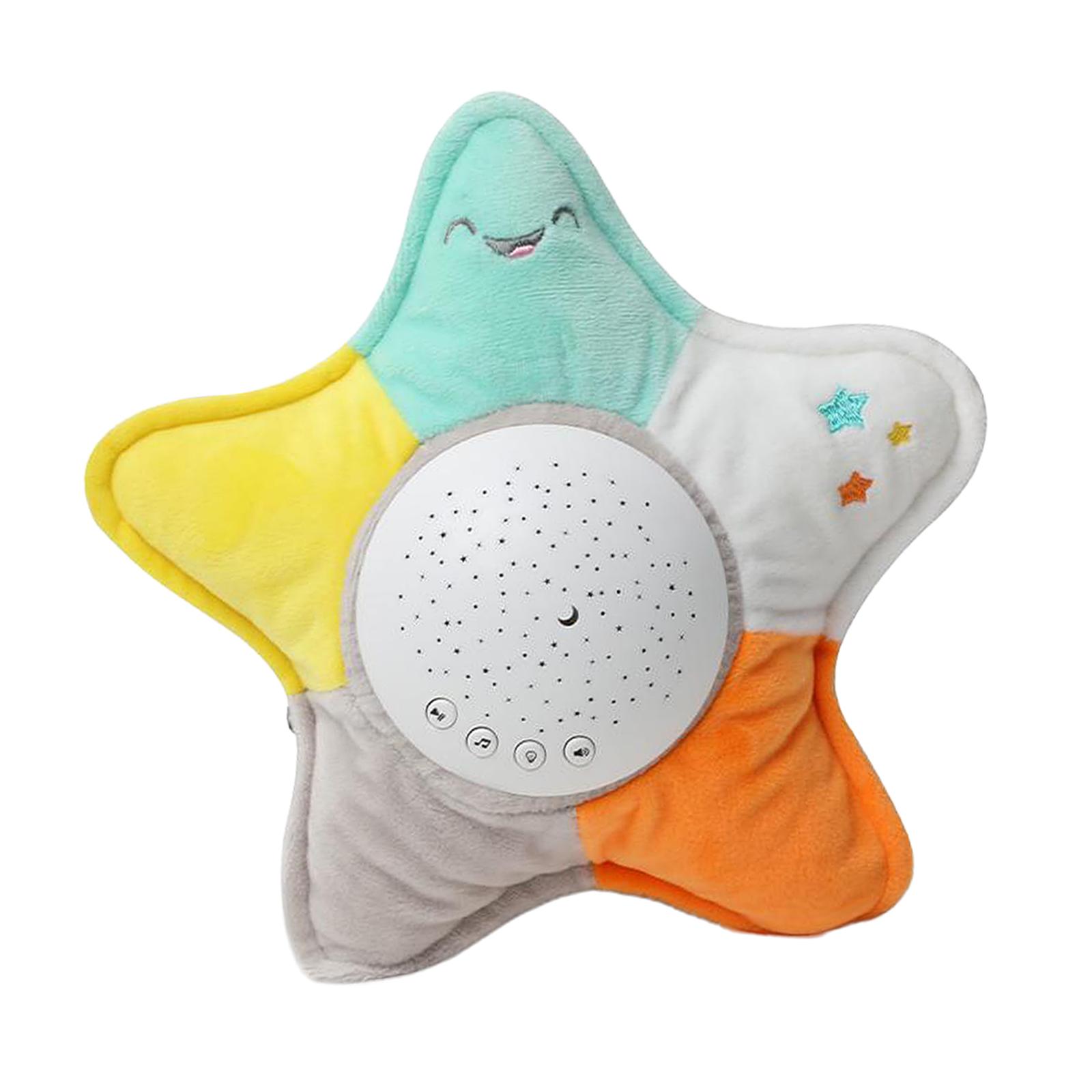 Stuffed Animal Plush Toys with Night Light Projector and Music Star