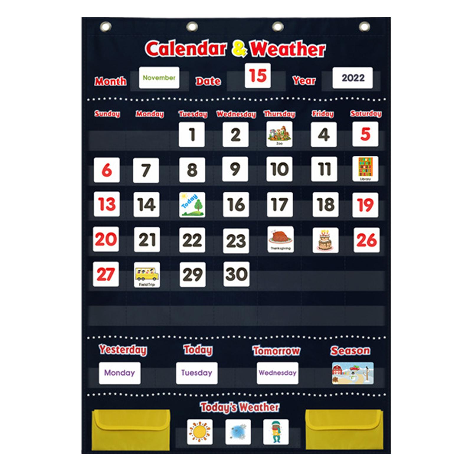 Children's Calendar Weather Chart