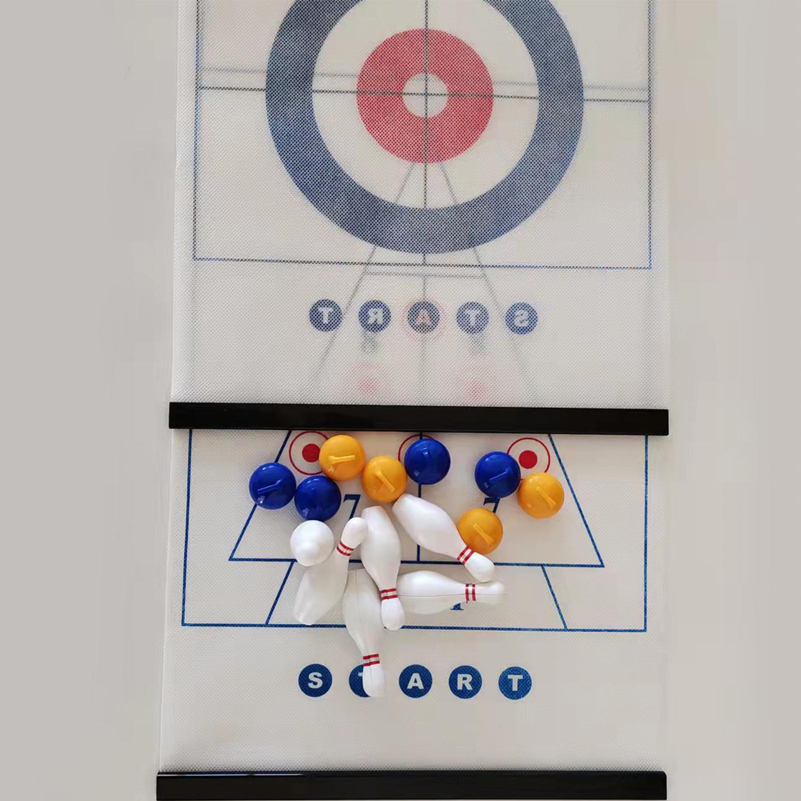 Desktop Curling Ball Toys Parent Child Interactive Game for Indoor Outdoor