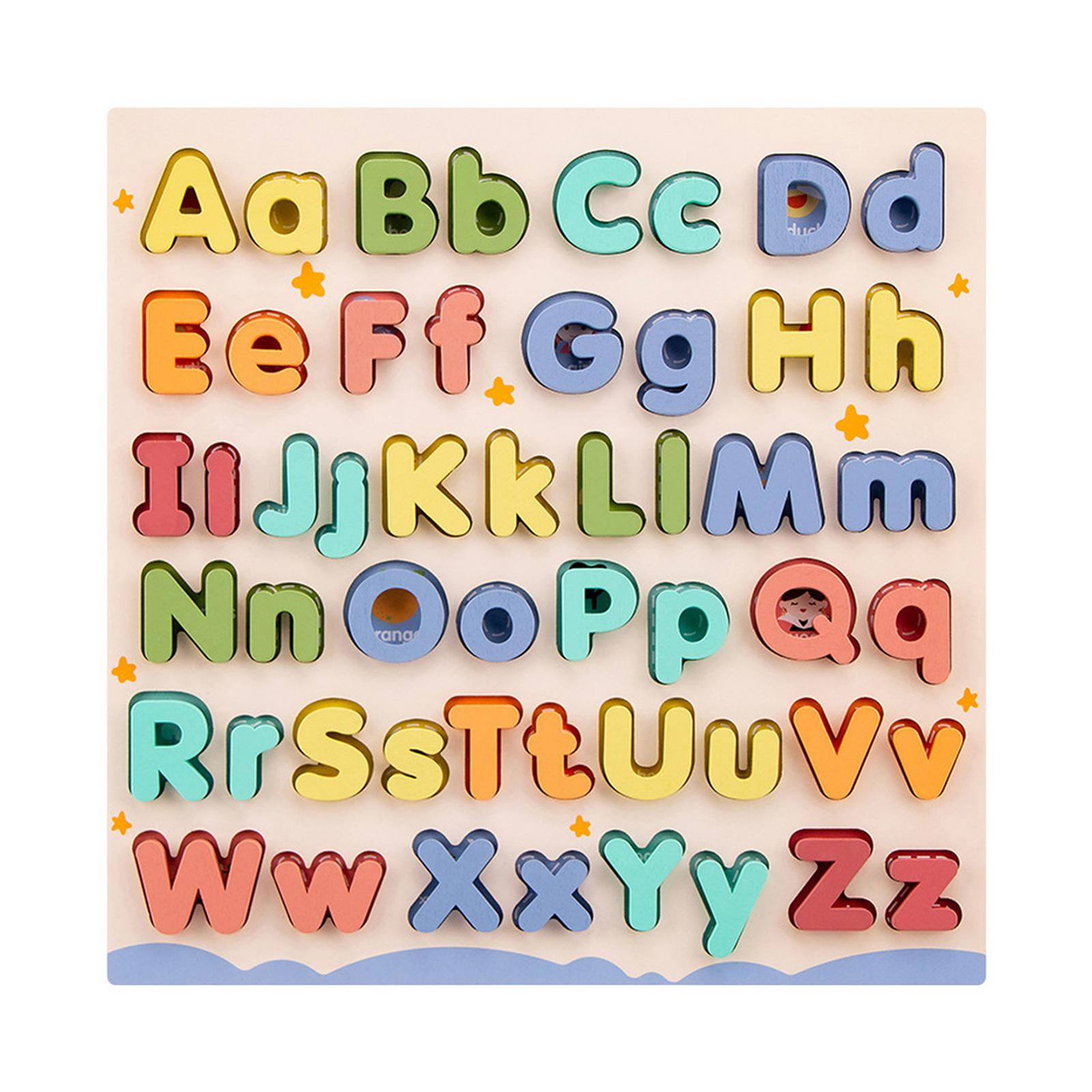 Wooden Alphabet Number Puzzle