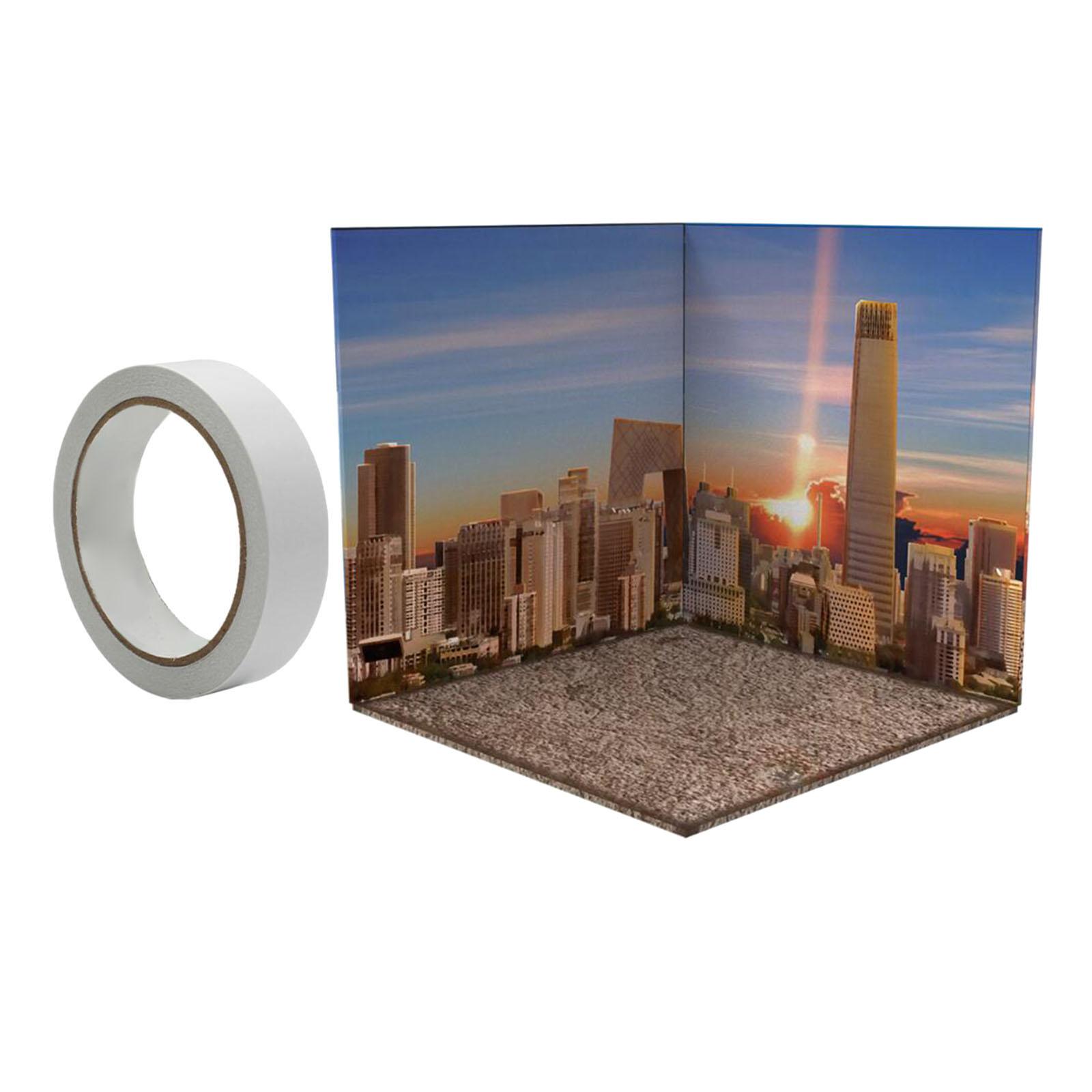 Miniature Scene Background Board Sunset