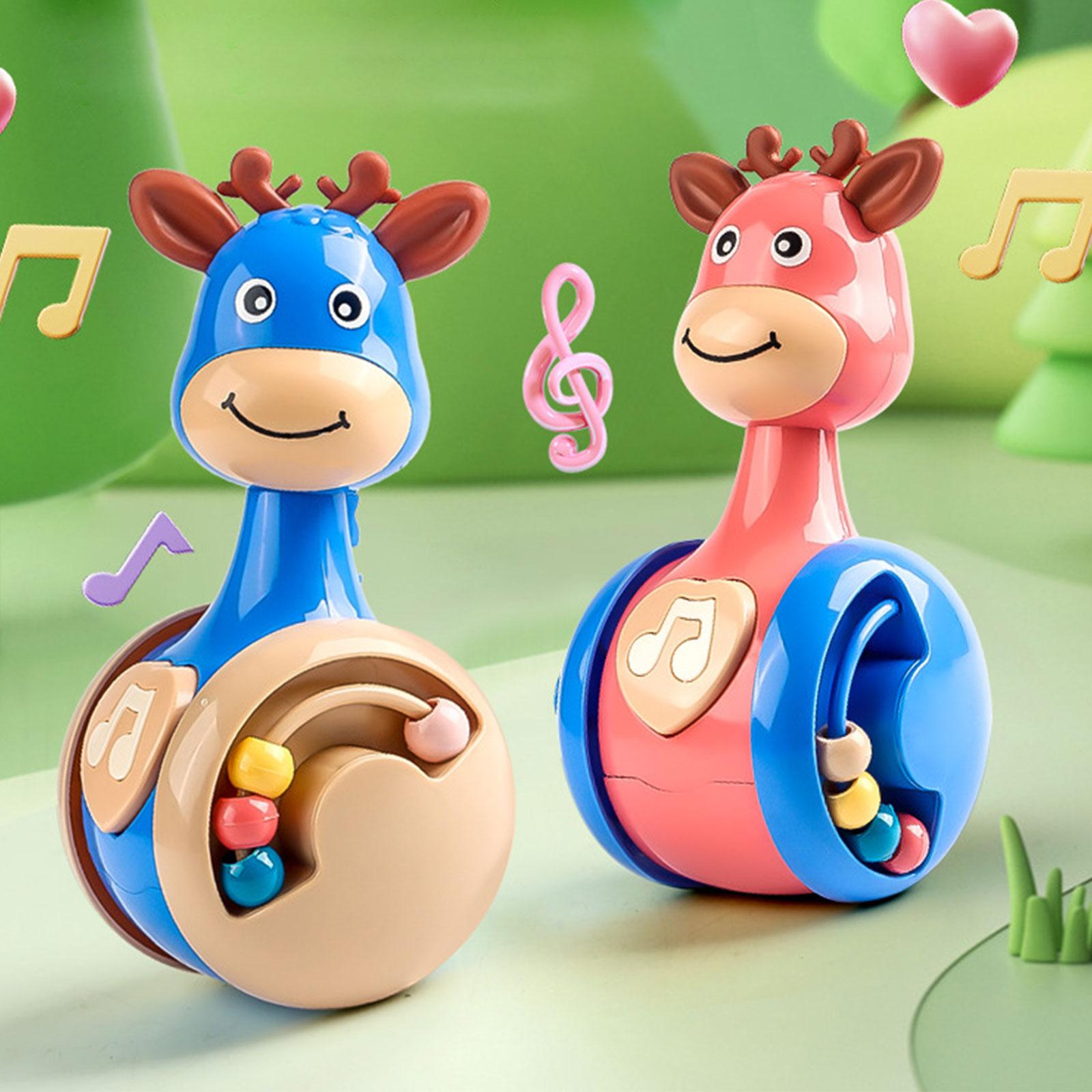 Tumbler Plaything Interesting Early Education Toy Party Game Sliding Tumbler Blue