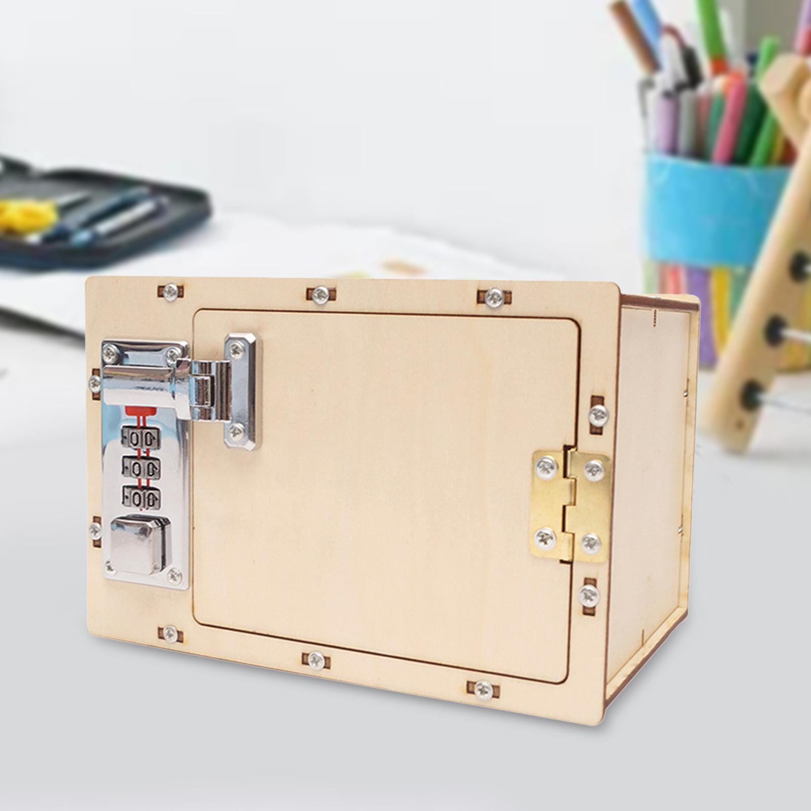 DIY Science Experiments Interactive Toy Game Playing Mechanical Password Box