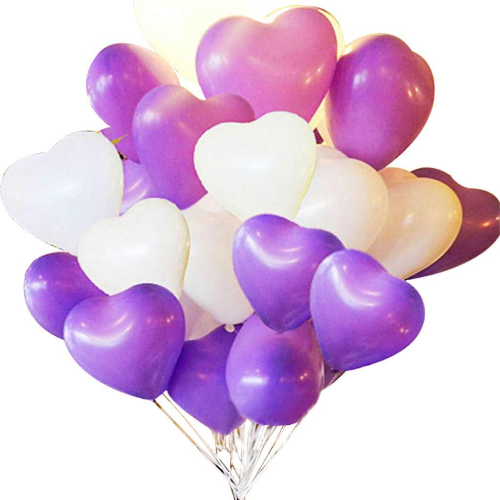 10x Ballons Anniversaire Suspendus Guirlande Forme Coeur Jeux Ballons Mariage Ebay