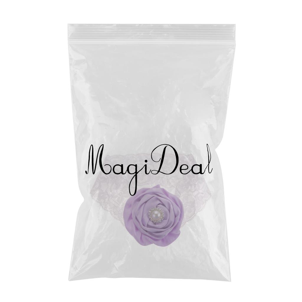 Infant Toddler Baby Flower Headband Newborn Hair Band Girl Gift  Purple