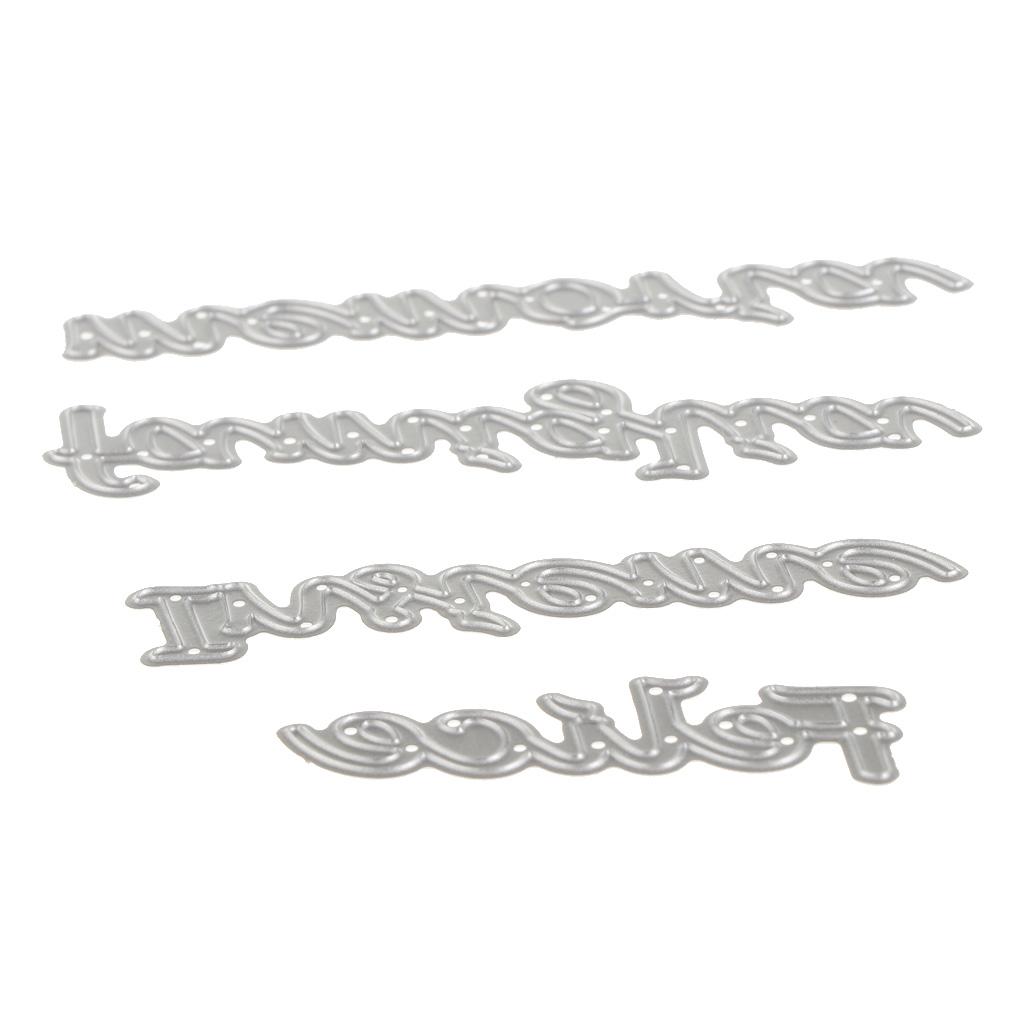 DIY Metal Scrapbooking Cutting Dies Embossing Stencil Template Cards Italian