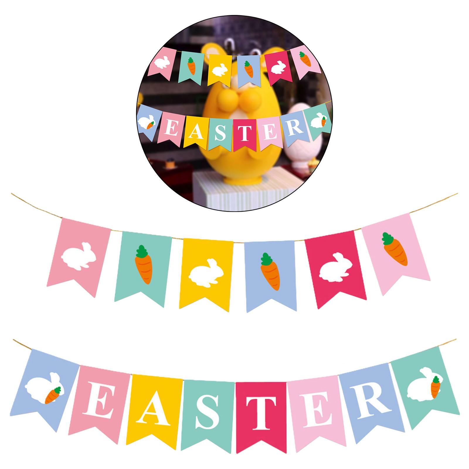 5 Meters Easter Banner Flags Party Ornaments Festival DIY Create Atmosphere