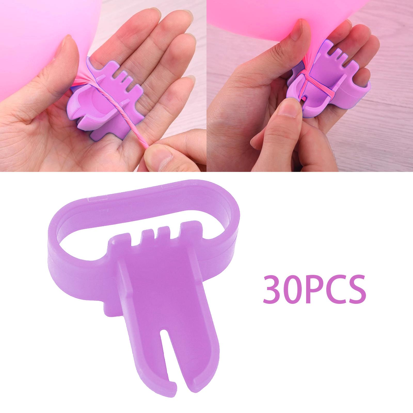 30Pcs Wedding Accessory Plastic Sealing Tool Air Balloon Tie Tying Knotter