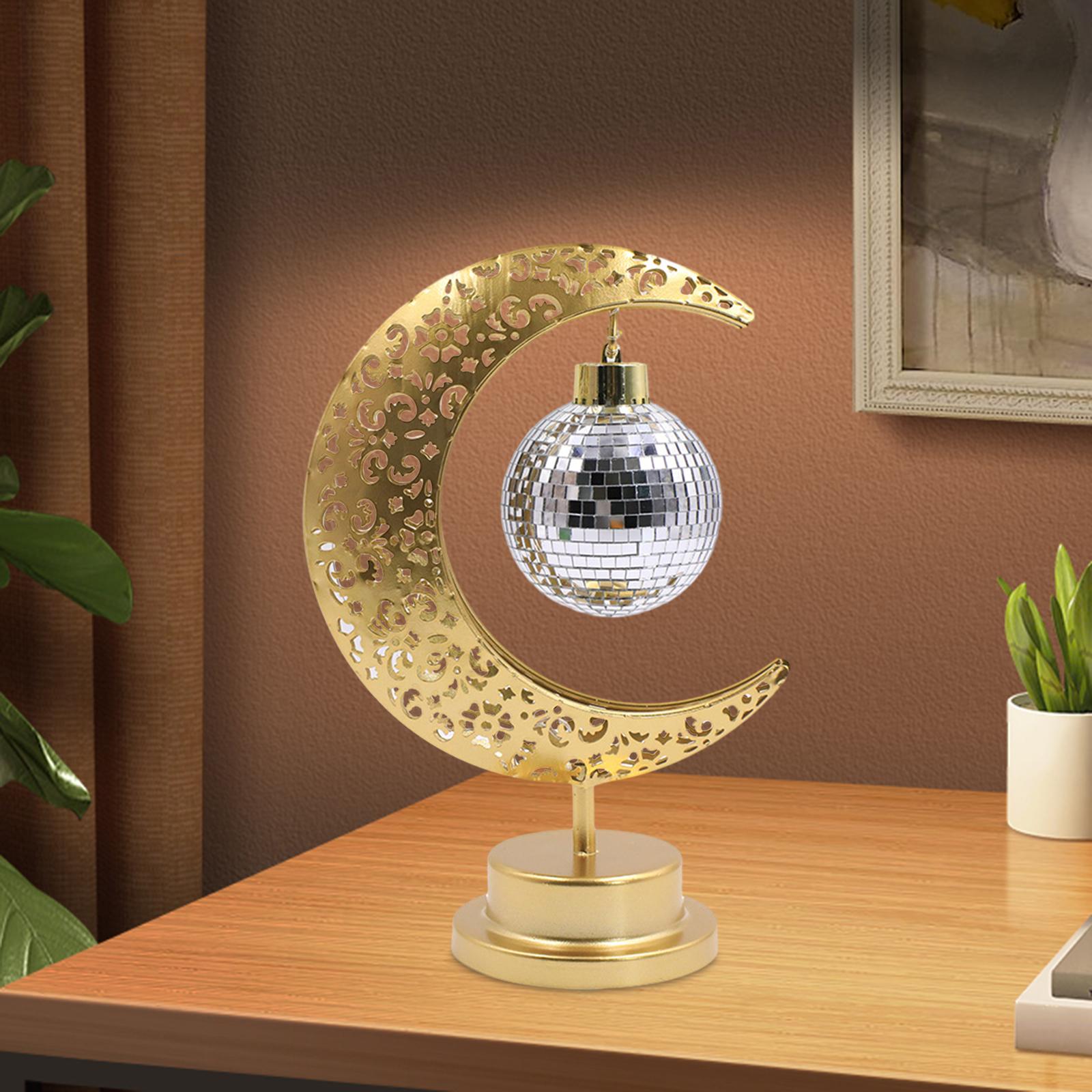 Eid Moon Lamp Ramadan Table Lamp for Celebration Home Bedroom Holiday