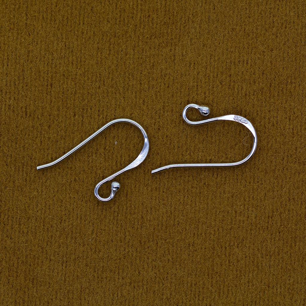 925er Silber Fischhaken Ohrhaken Ohrringe Ohrfedern Ohrhänger DIY A1651