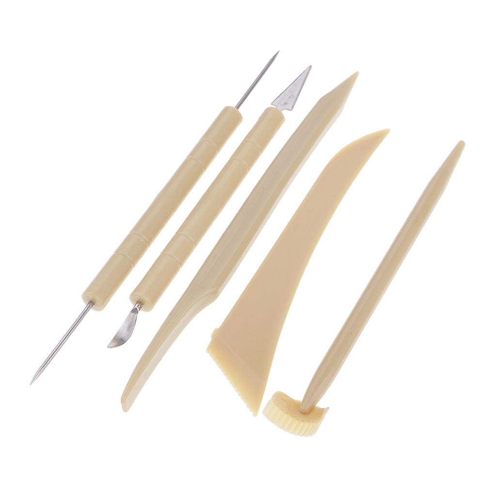 5 Pieces Pottery Clay Sculpting Tools Pottery Art Ceramics DIY Tools Set
