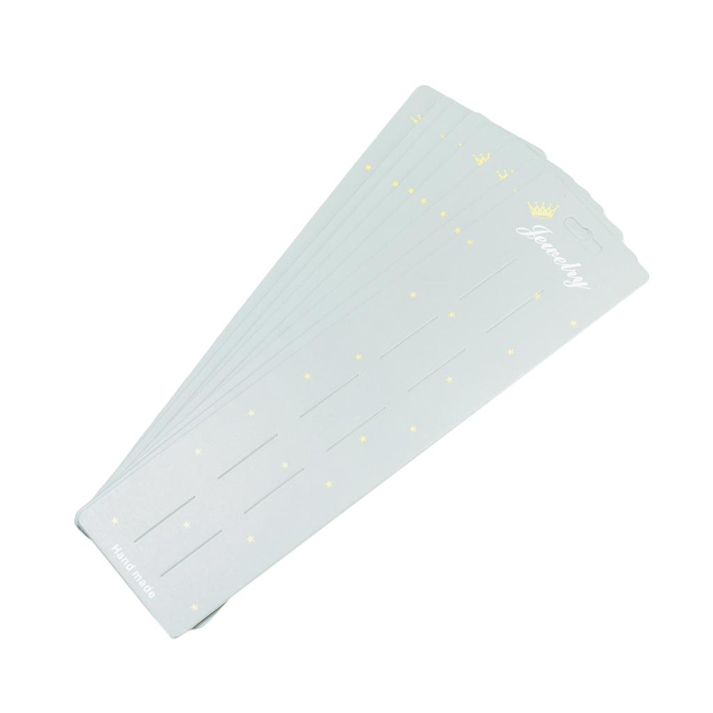 10 Pieces Lengthen Jewelry Display Paper Cardboard Hair Clip Accessory Cards