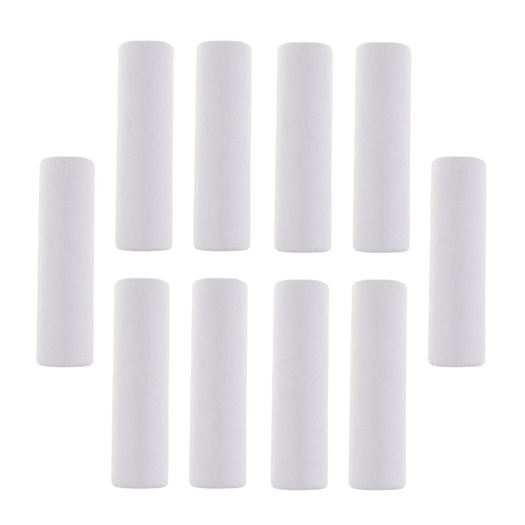 10pcs Cylinder Styrofoam Foam Material for Kids DIY Craft Educational ...