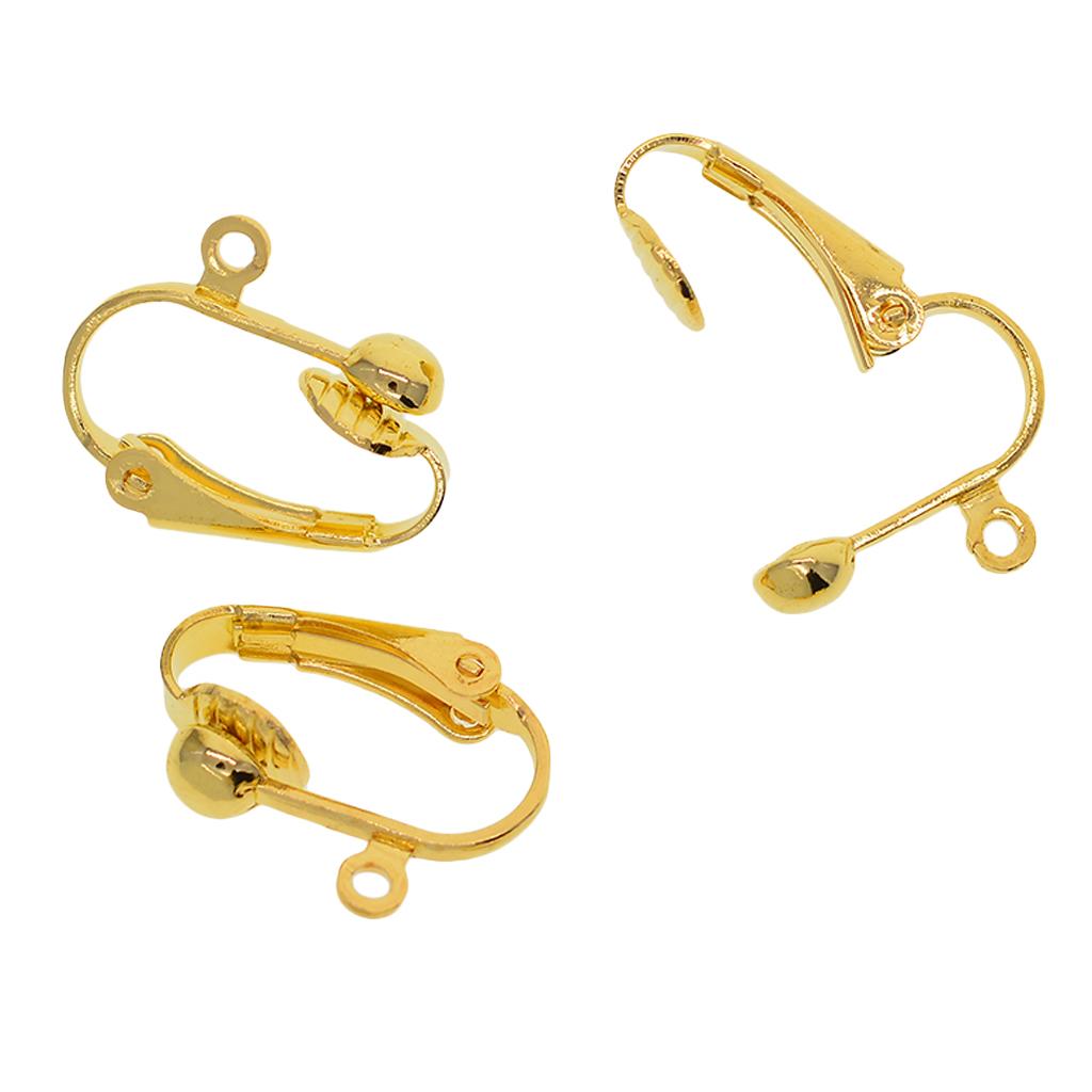 48 Pieces Clip-on Earring Converter with Open Loop DIY Earrings Findings
